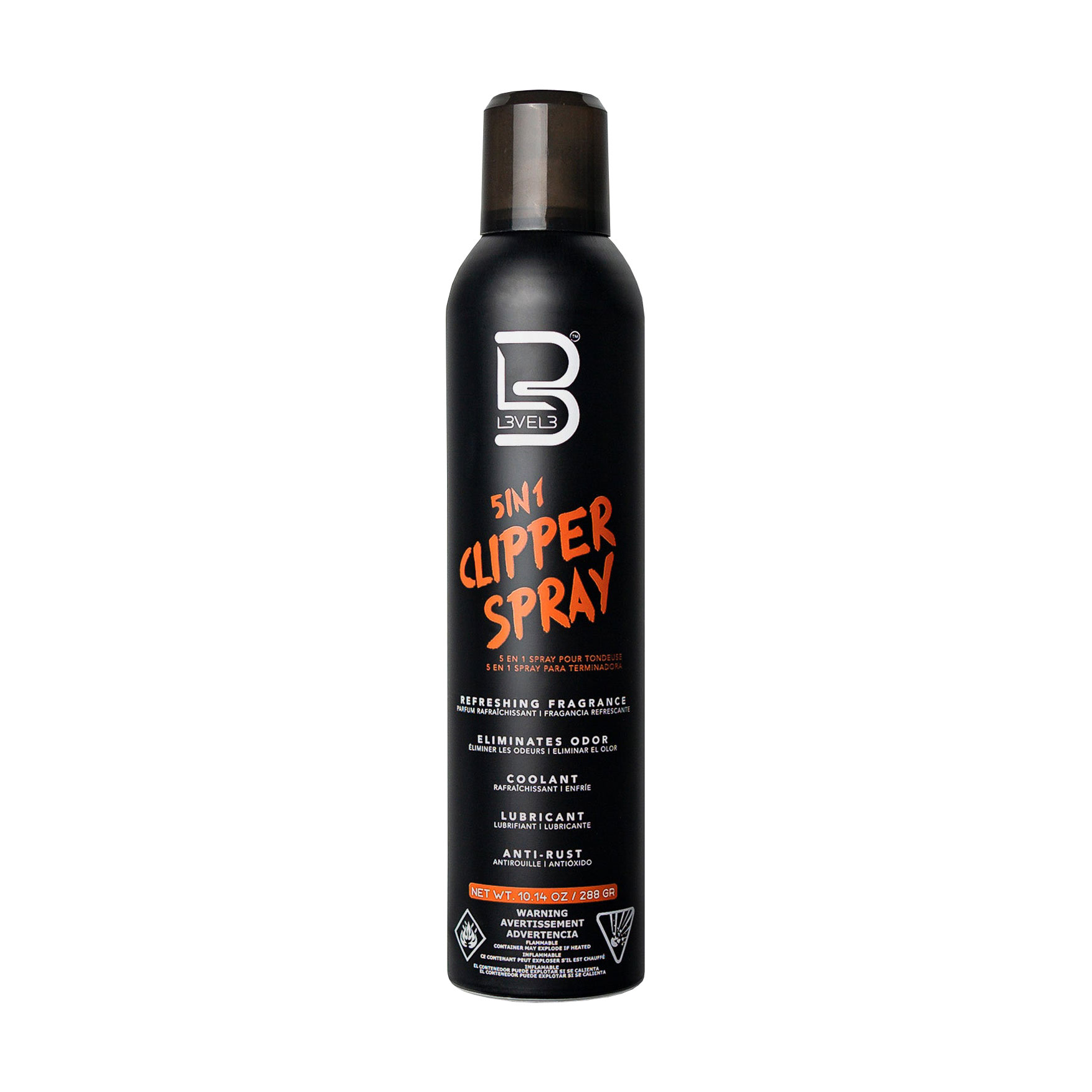 Уцінка! Спрей для машинки Level3 5-in-1 Clipper Spray для підстригання волосся 5 в 1, 288 г